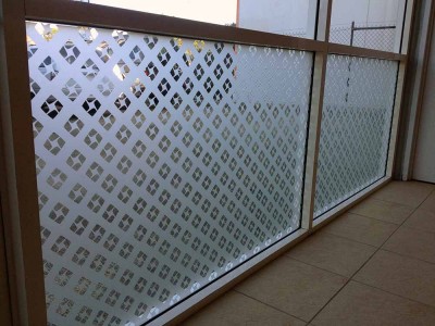 10. Office Window Frosting